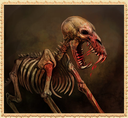 Скелет пса-демона